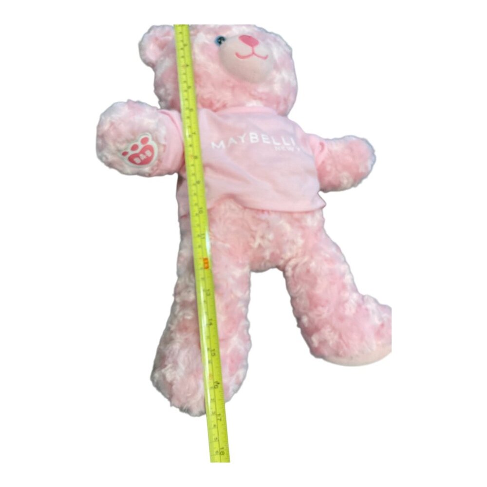 BUILD A BEAR Pink Cuddles Teddy Maybelline Promo 17" Teddy Bear Pink Tee Shirt - Picture 6 of 6